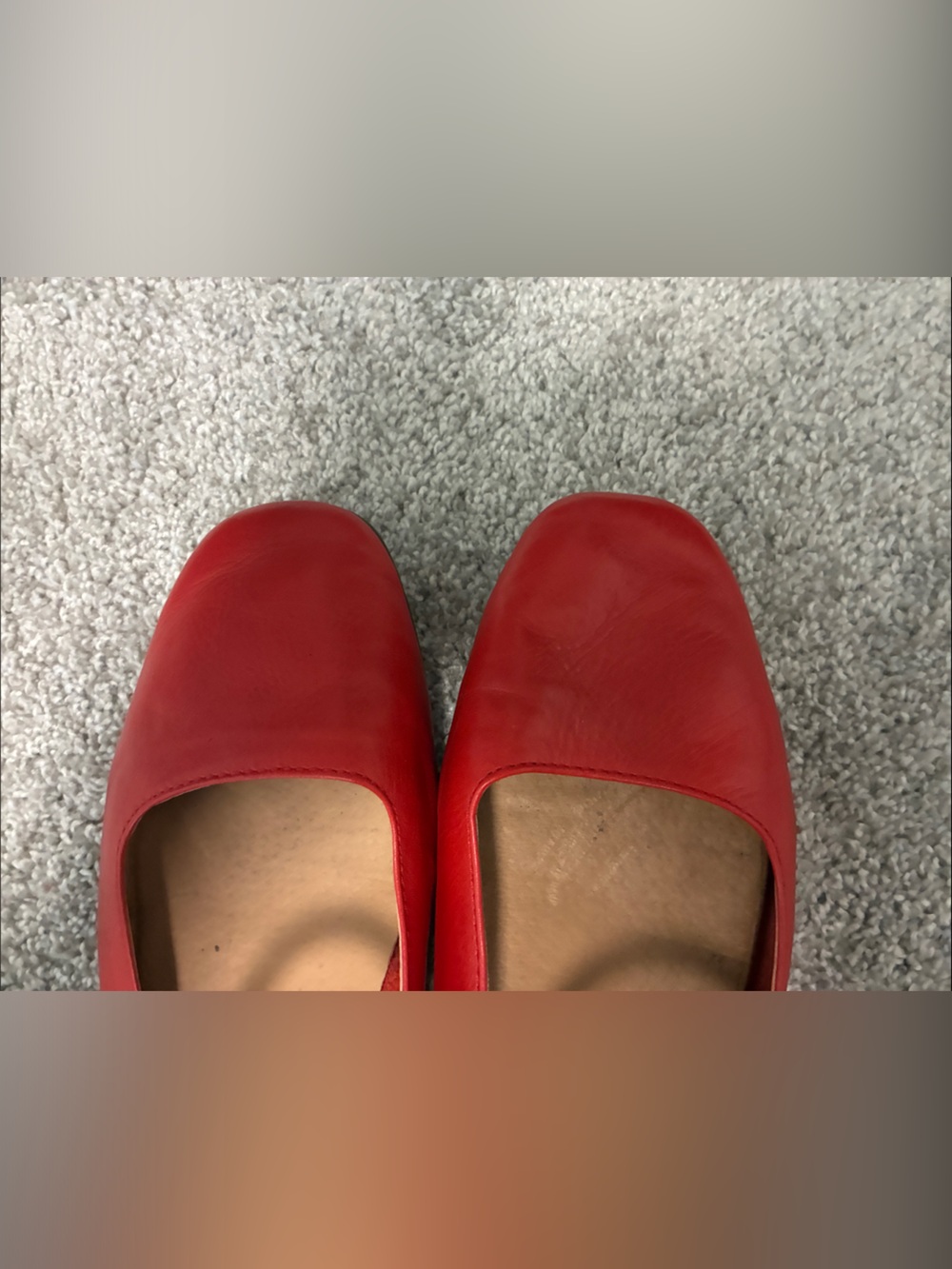 Madewell Great Red Mary Jane Ballet Flats - Picture 4 of 5